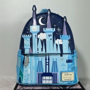 Loungefly Disney Cinderella Castle Glow in Dark Mini Backpack - NWT